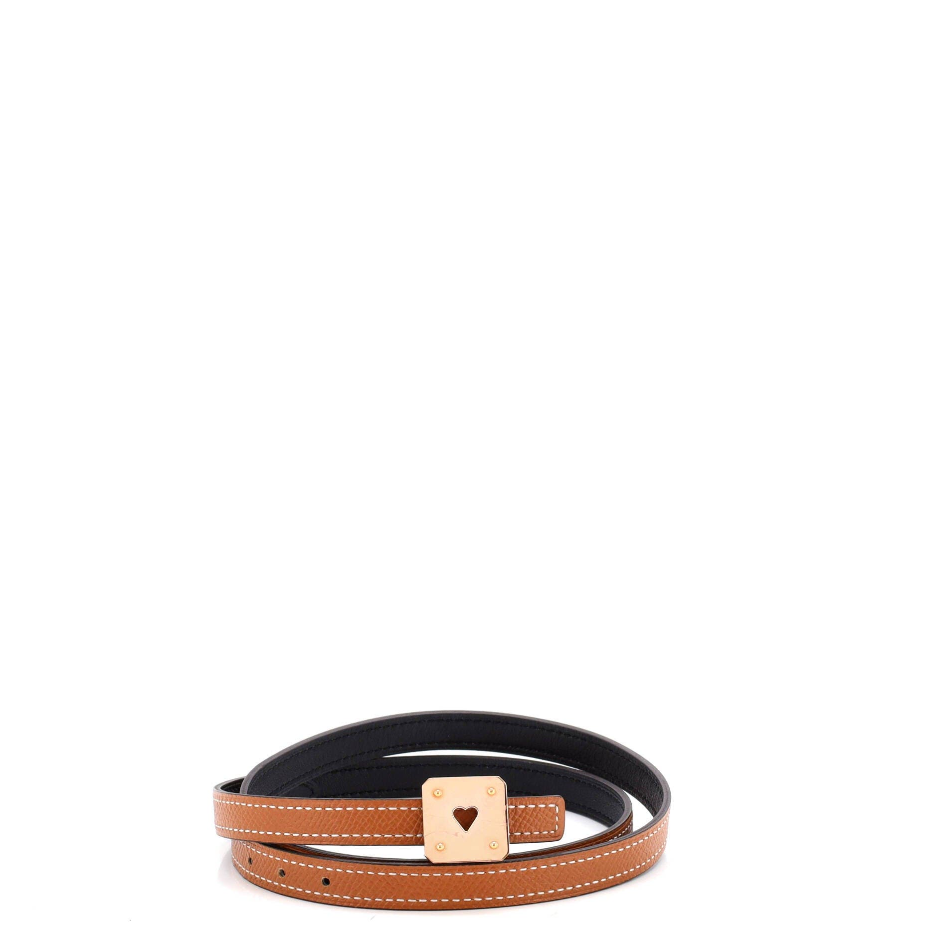As de Coeur Reversible Belt Leather Thin, Main, color, Brown