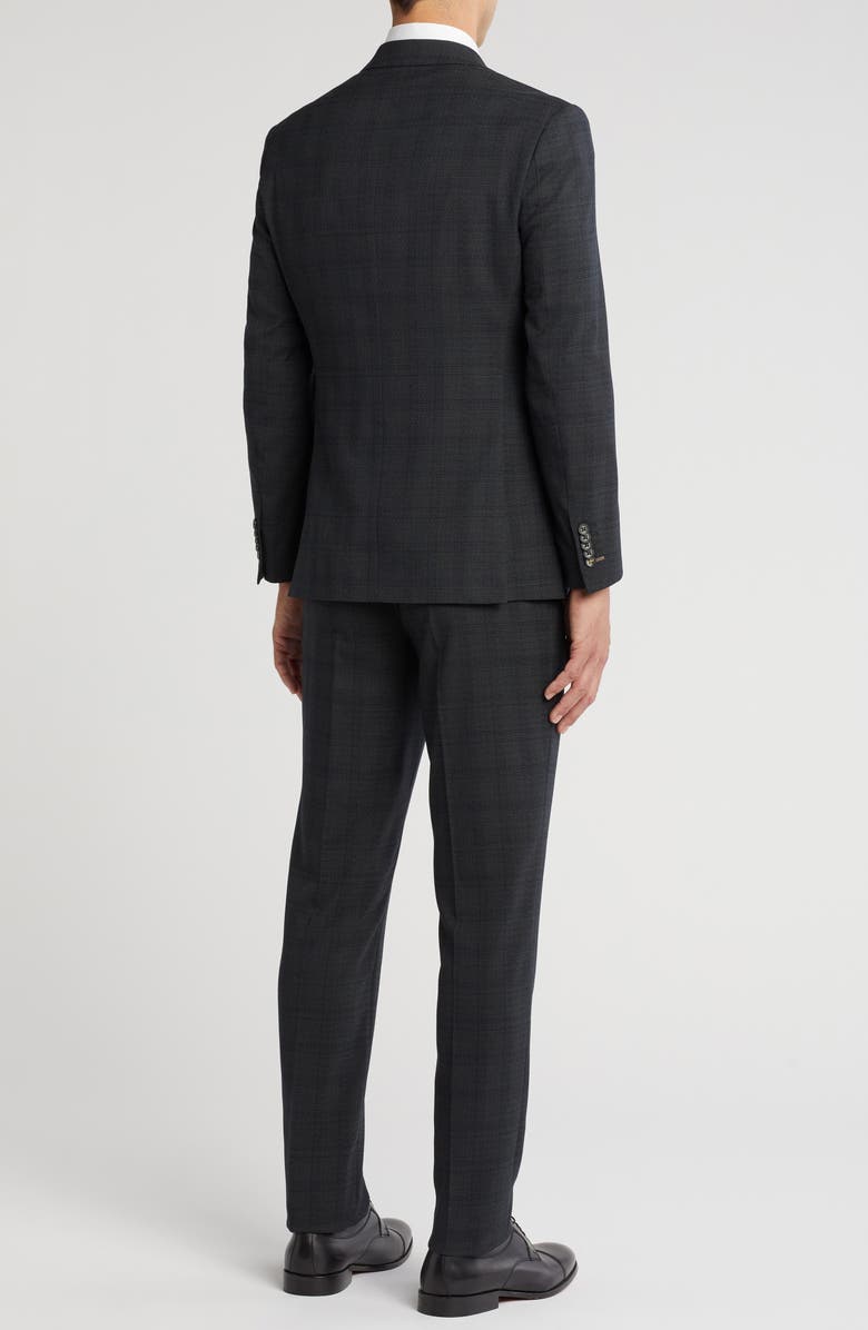 English Laundry Plaid Suit, Alternate, color, Black Olive