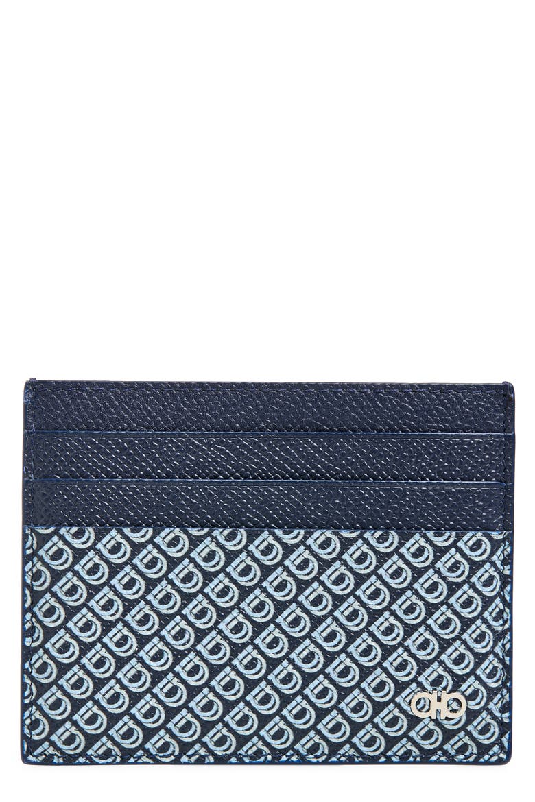 Micro Gancio Card Holder, Main, color, NEW NAVY NERO