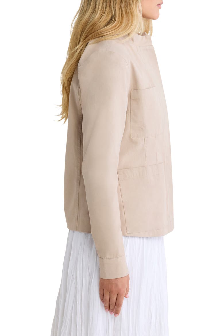 Twill Barn Jacket, Alternate, color, WHITE PEPPER