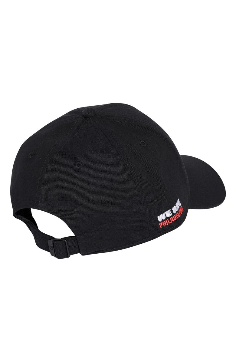 adidas FIFA World Cup 2026<sup>™</sup> Philadelphia Adjustable Twill Ball Cap, Alternate, color, Black/ White