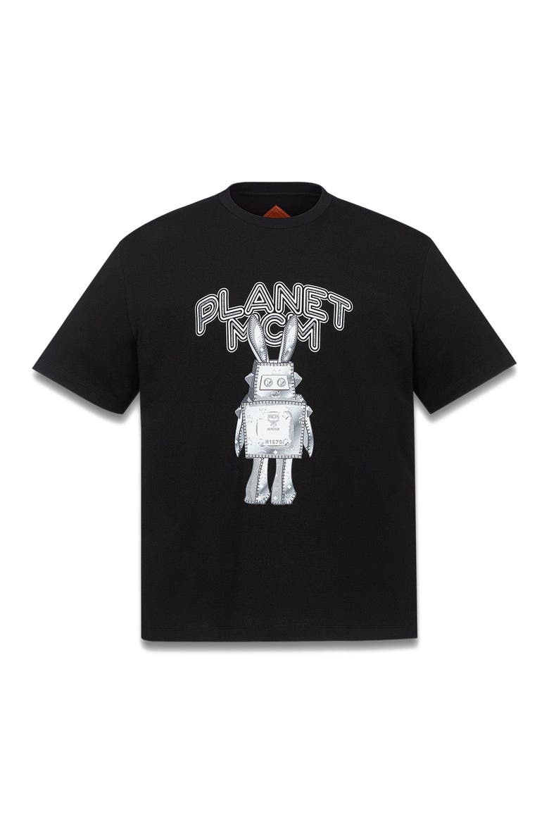 Planet MCM Rabot T-Shirt in Organic Cotton, Alternate, color, Black