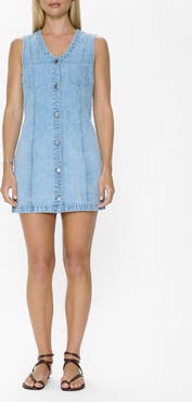 Pistola Carmel Denim Button-Up Minidress