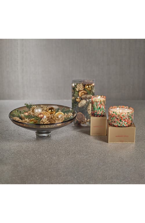 Zodax Ambered Spice Spangled Jar Candle In Multi