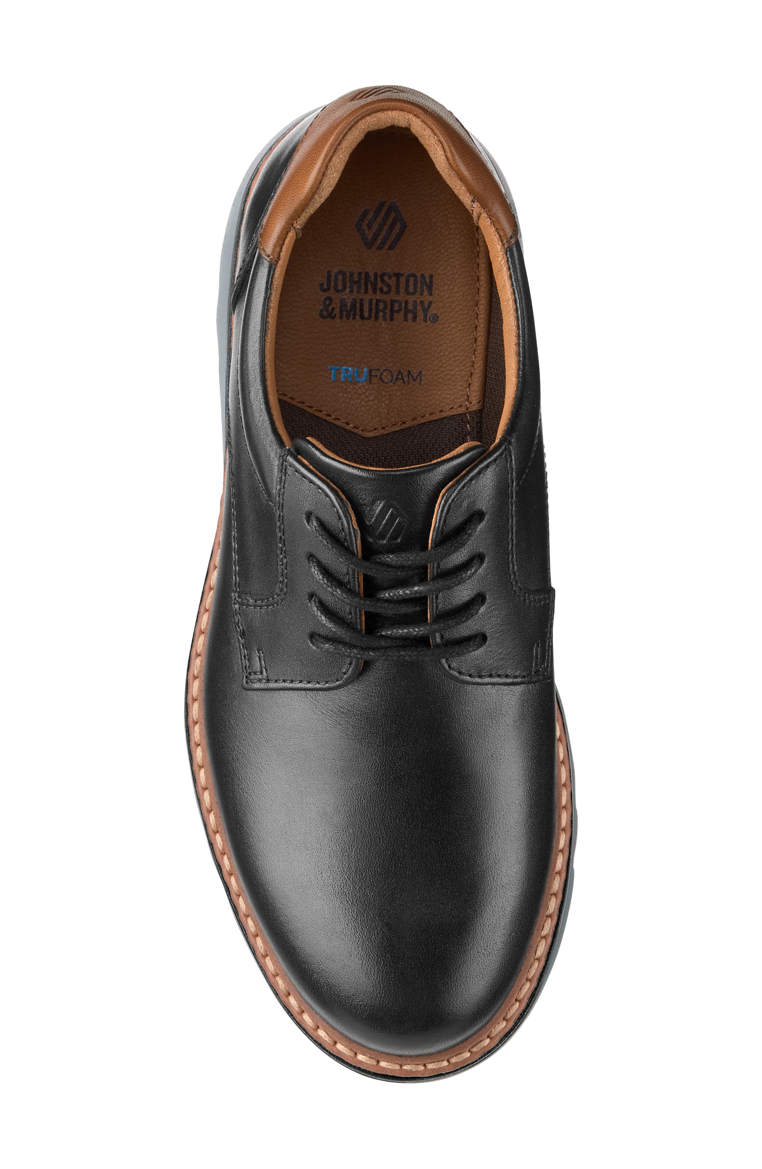 Kids' Braxton Oxford, Alternate, color, BLACK FULL GRAIN