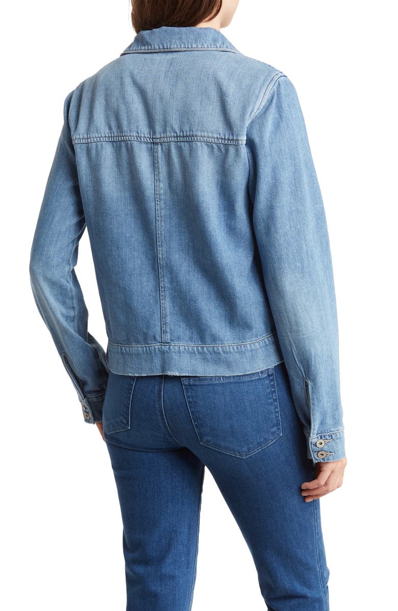 PAIGE Aveline Denim Jacket, Alternate, color, Leanna