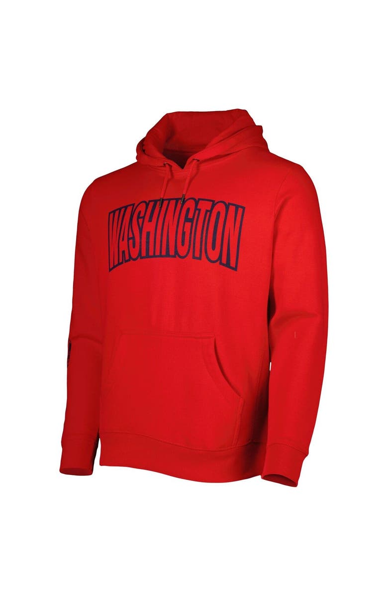 Playa Society Red Washington Mystics Legacy Logo Pullover Hoodie, Alternate, color, Red