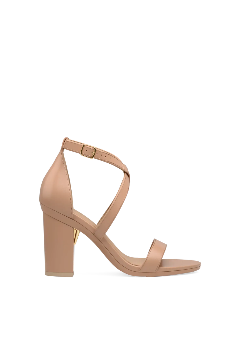 Pashion Footwear The Sandal 4" Block Convertible Heel, Alternate, color, Latte Leather