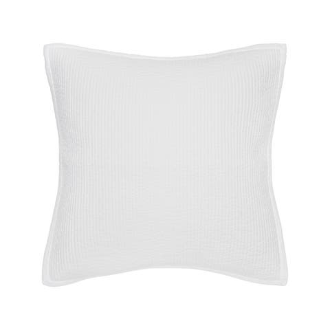 Bennett White Cotton Euro Sham 26" x 26"