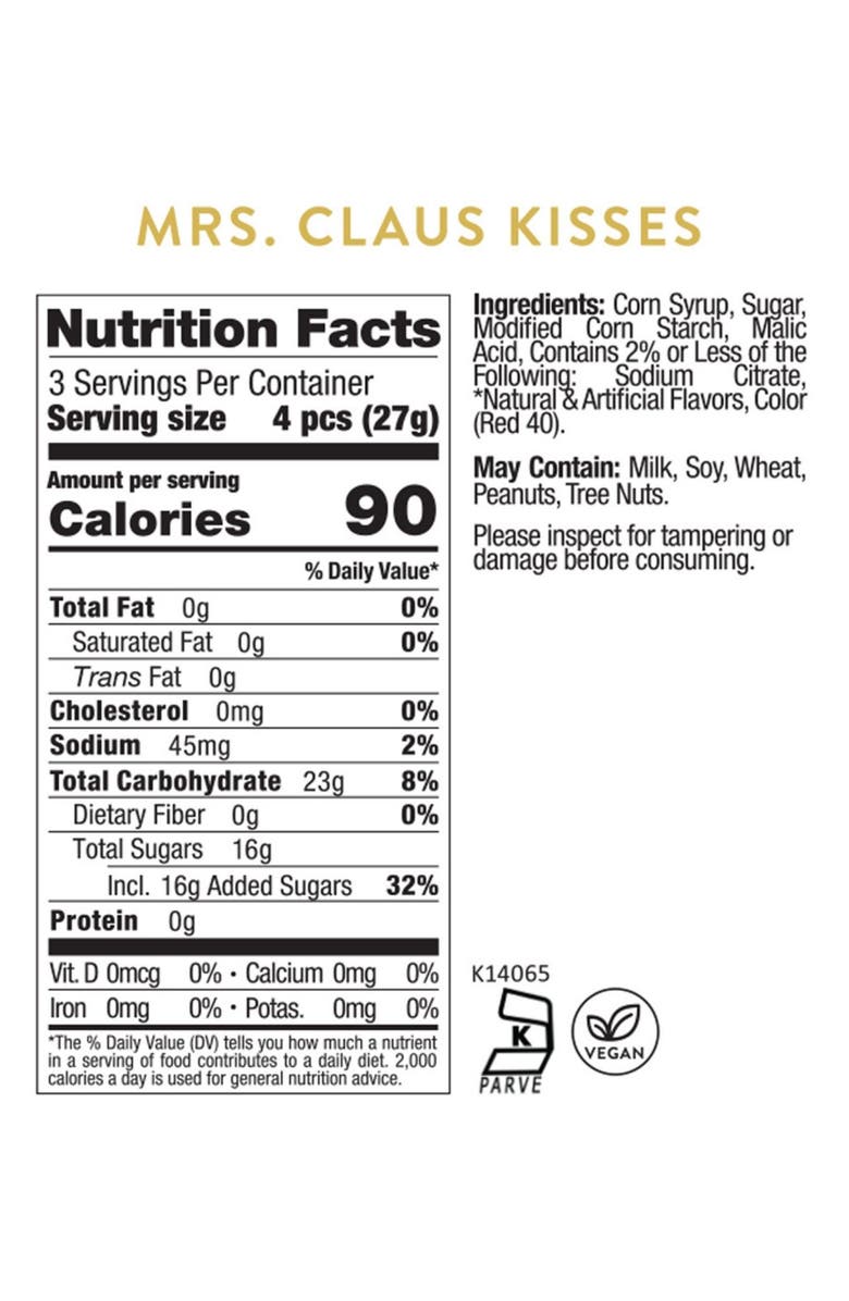 sugarfina Mrs. Claus Mistletoe Kisses Set of 4 Candy Cubes, Alternate, color, 