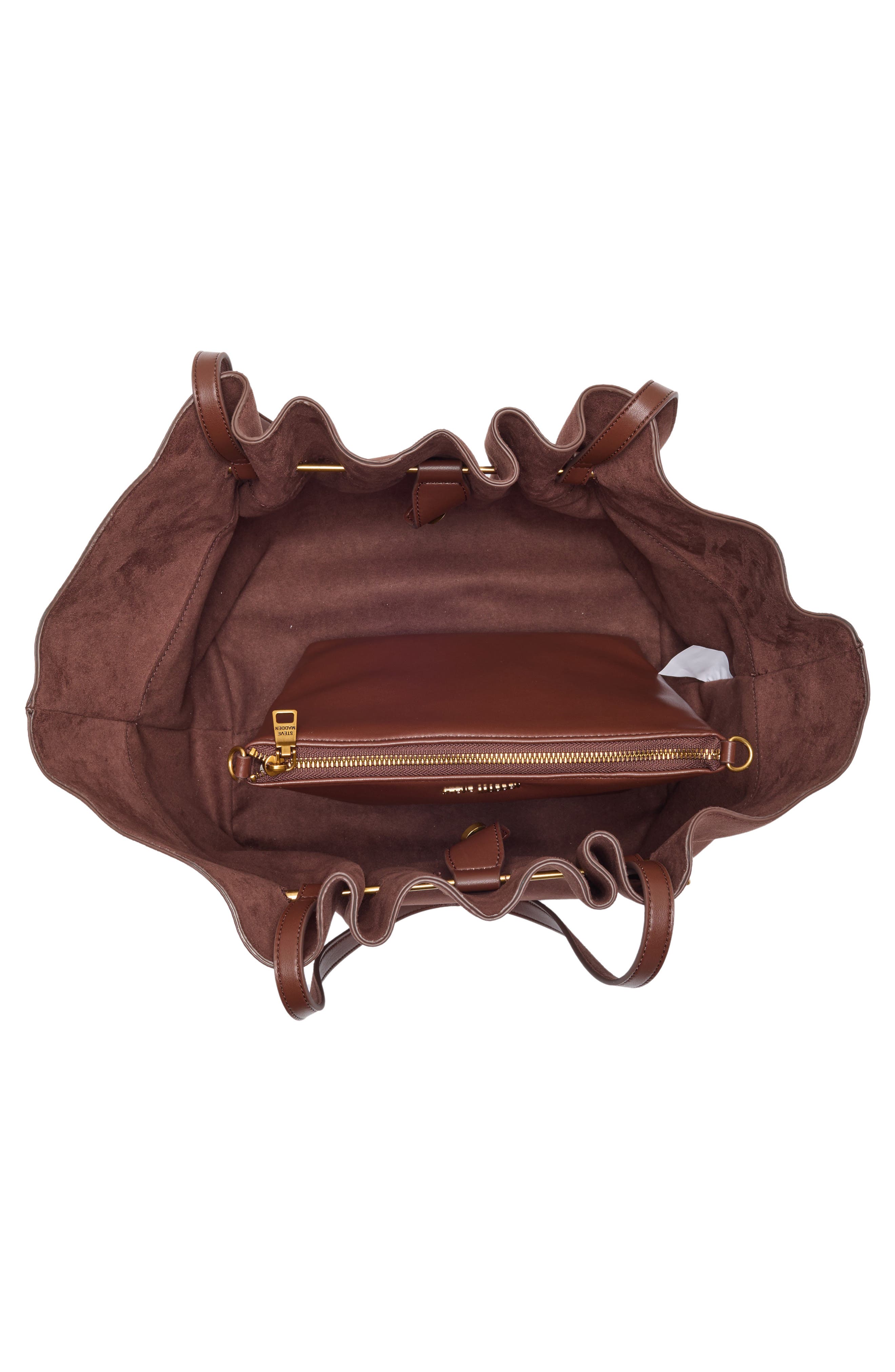 Bleanne Faux Suede Tote, Alternate, color, ESPRESSO BROWN SUEDE