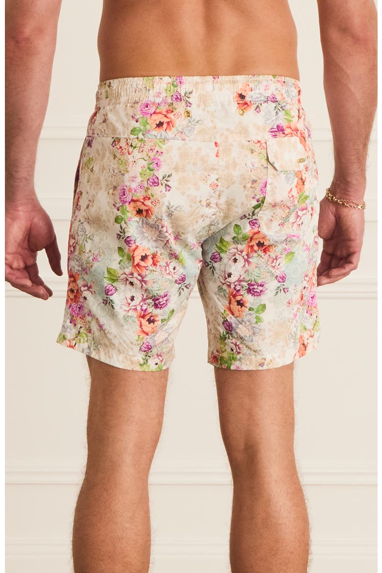 Classic Boardshorts, Alternate, color, White Floral Print