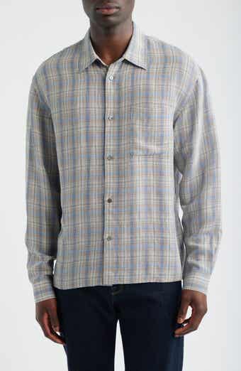 Plaid Button-Up Shirt