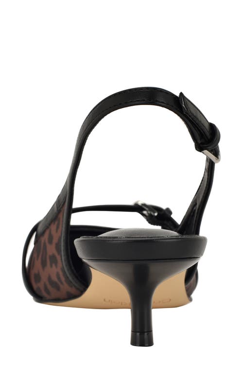 Calvin Klein Simira Kitten Heel Pump In Animal Print