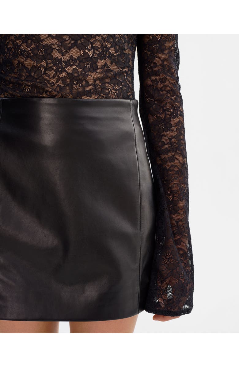 LAMARQUE Diana | Leather Mini Skirt, Alternate, color, Black