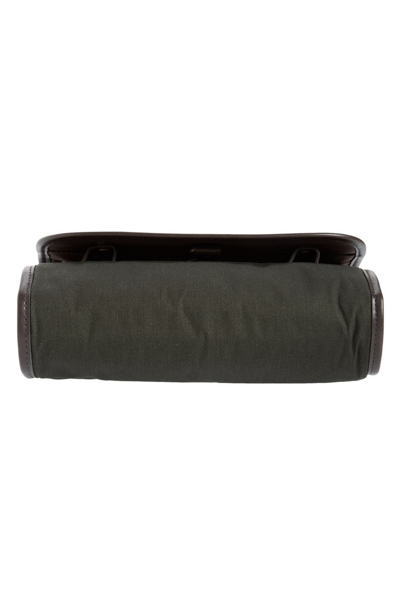 Barbour Waxed Cotton Hanging Washbag, Alternate, color, 