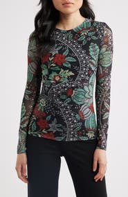 Elie Tahari The Delilah Mesh Top