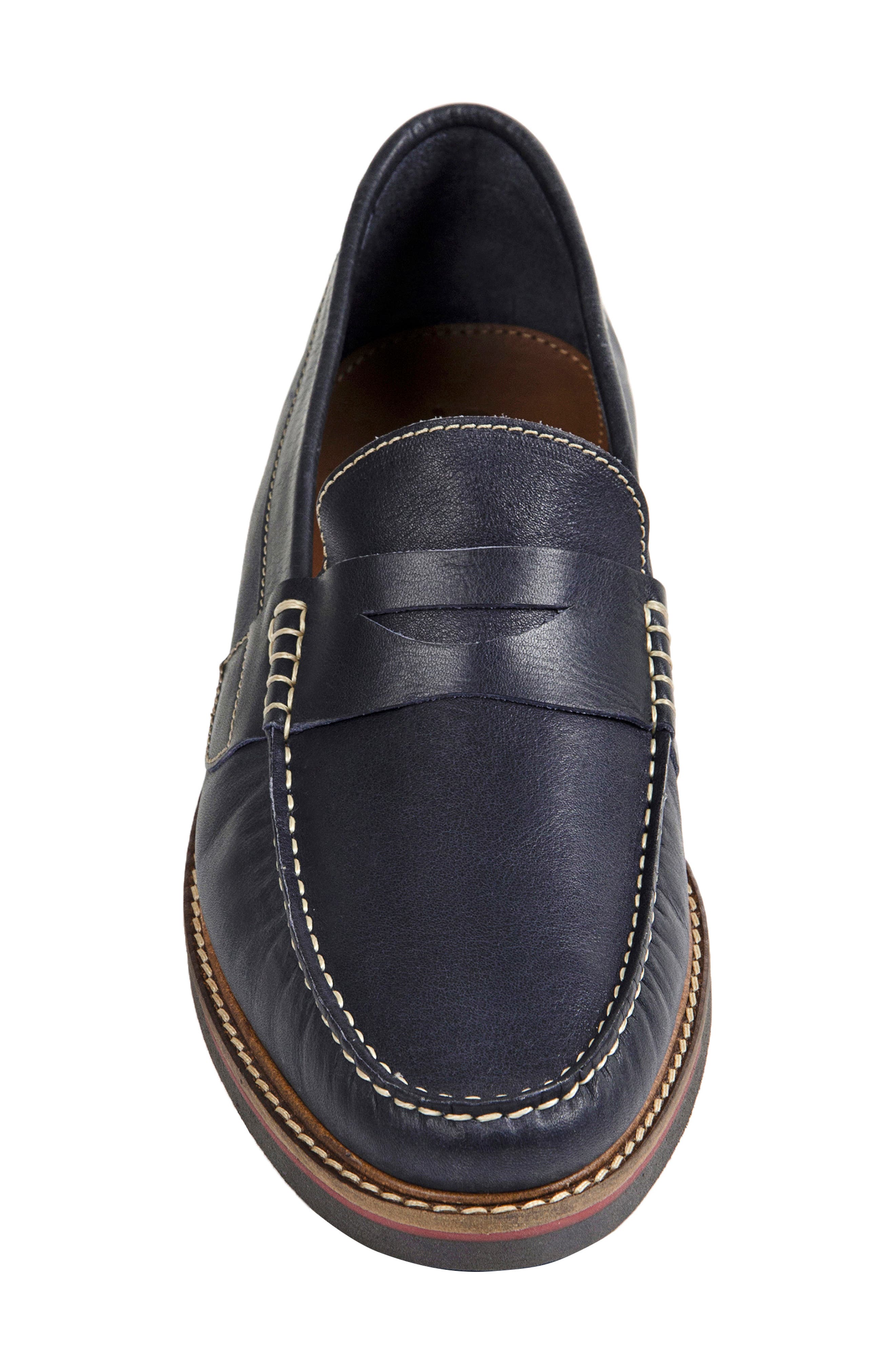 Roland Penny Loafer, Alternate, color, NAVY