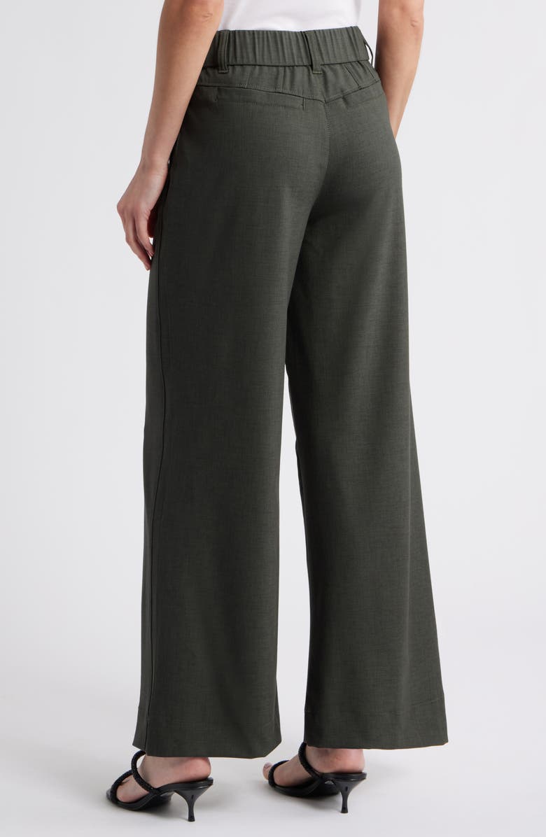 Wit & Wisdom Skyrise Side Seam Straight Leg Pants, Alternate, color, Midnight Olive