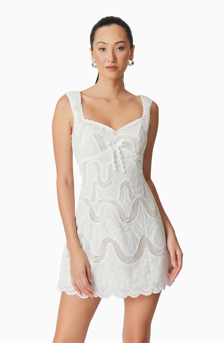 Elliatt Eliza Mixed Lace Minidress, Alternate, color, 