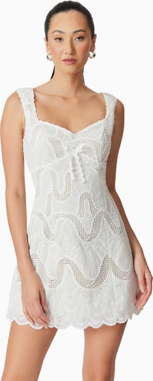 Eliza Mixed Lace Minidress