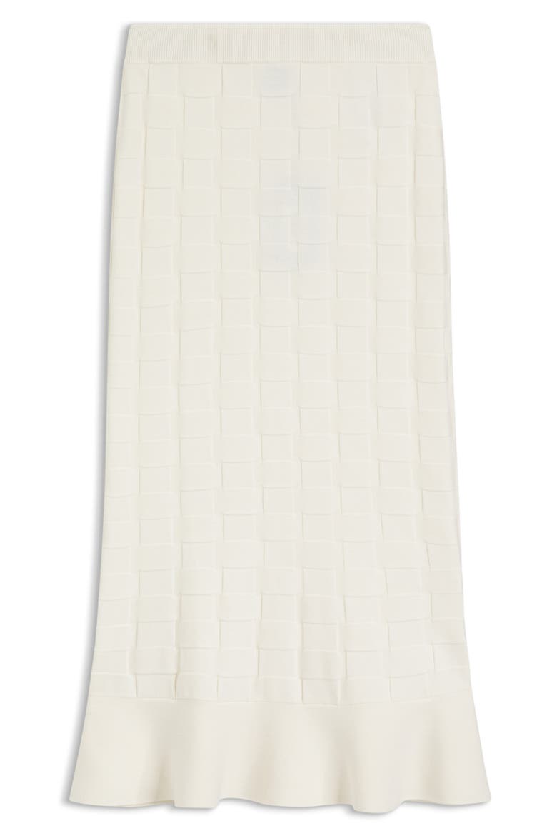 Foppy Textured Skirt, Alternate, color, SOFT CREAM