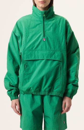 || SALE || ヘイリービーバー×FILA >> ナイロンジャケット FILA x Hailey Half Zip Nylon Oversize Jacket | Nordstrom