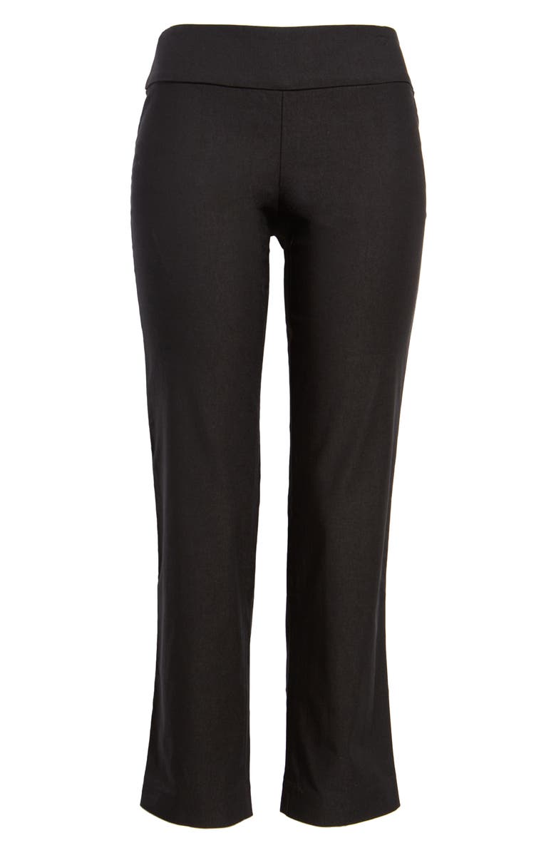 NIC+ZOE Wonderstretch Straight Leg Pants, Alternate, color, Black Onyx
