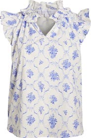 SUGARLIPS Nia Floral Ruffle Top