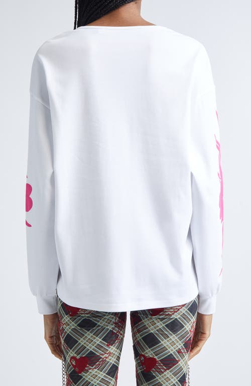 Chopova Lowena Bashful Oversize Jersey Graphic T-shirt In Multi