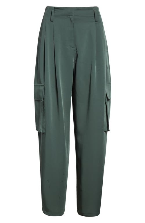 Reiss Orla Wide Leg Pleated Cargo Trousers