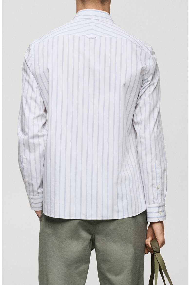 Regular Fit Stripe Button-Up Shirt, Alternate, color, SKY BLUE