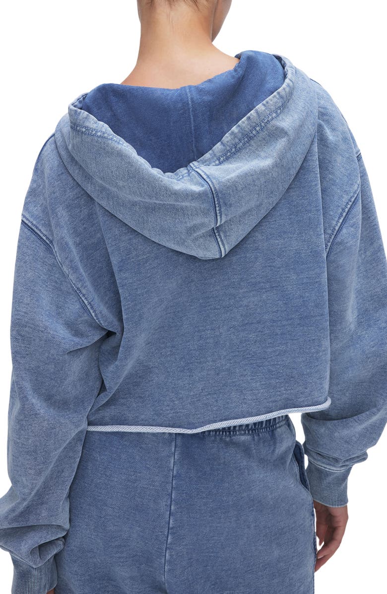 Good American Jeanius Oversize Terry Hoodie, Alternate, color, 