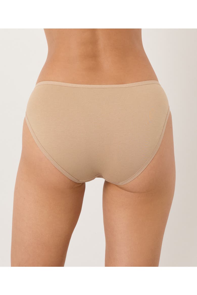 Everyday Best Sellers 3-Pack Organic Cotton Bikini Briefs, Alternate, color, Sesame