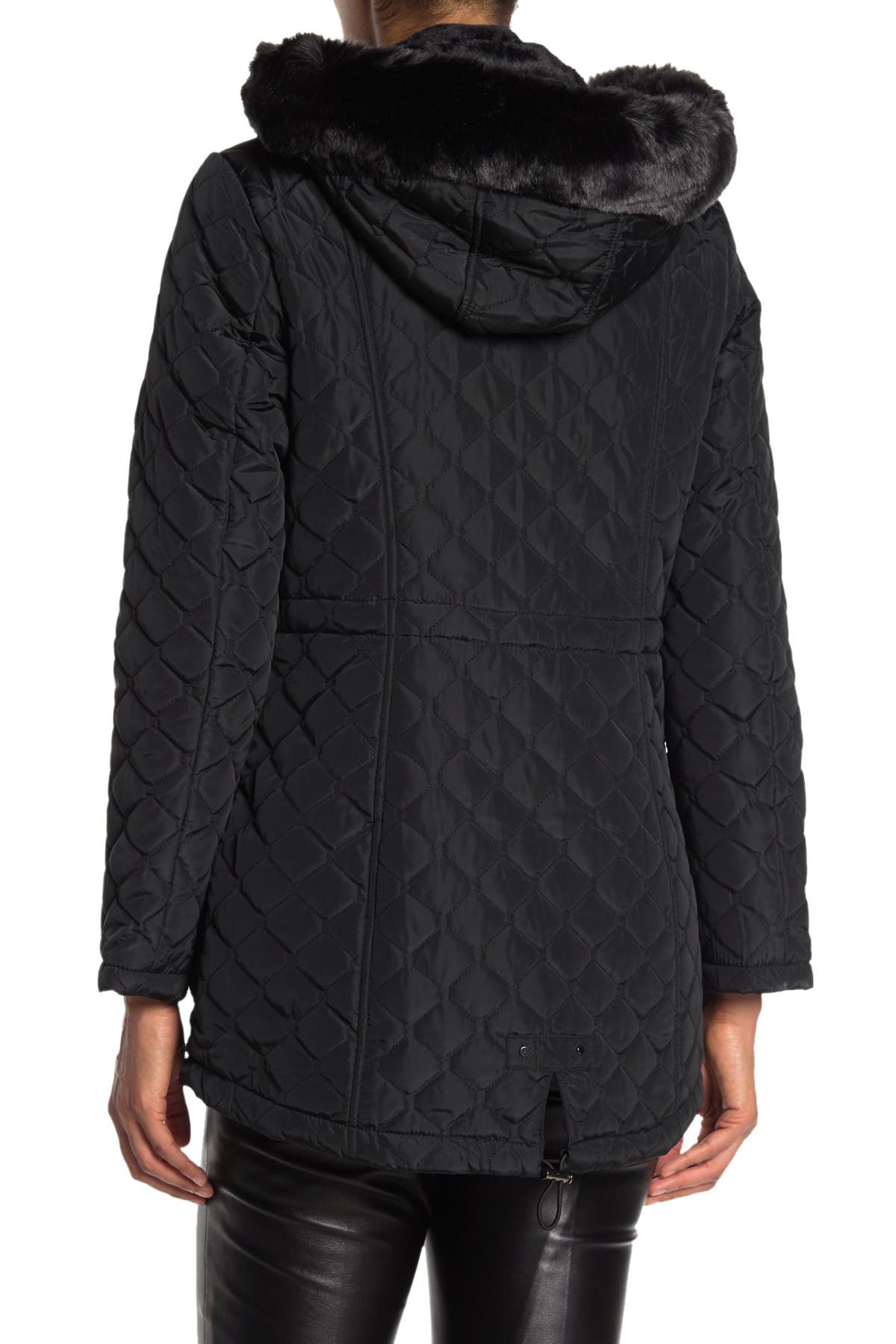 Vince Camuto Quilted Faux Fur Hood Parka Jacket (Women) | Nordstromrack