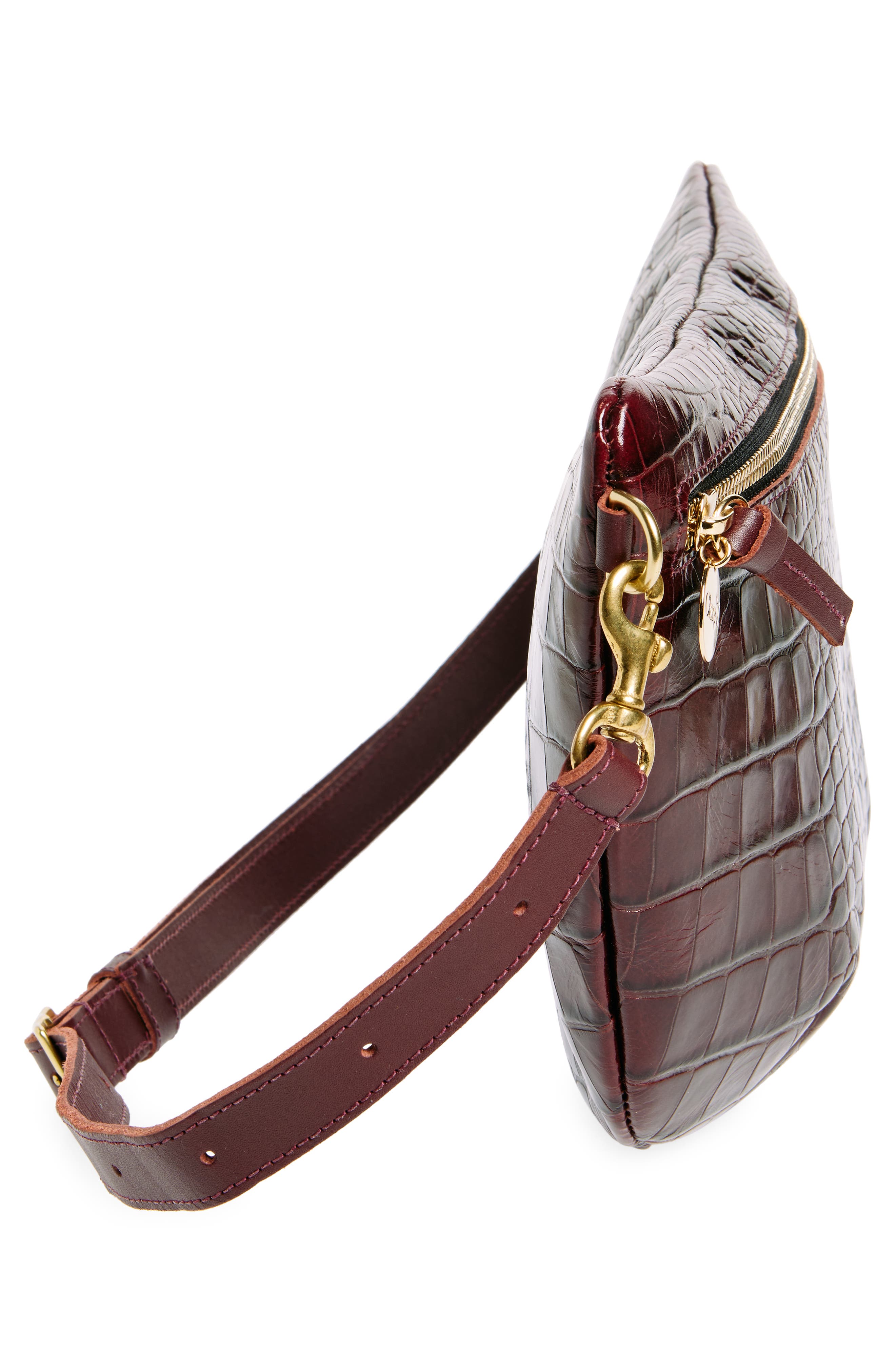 Clare V. Grande Leather Belt Bag, Alternate, color, 