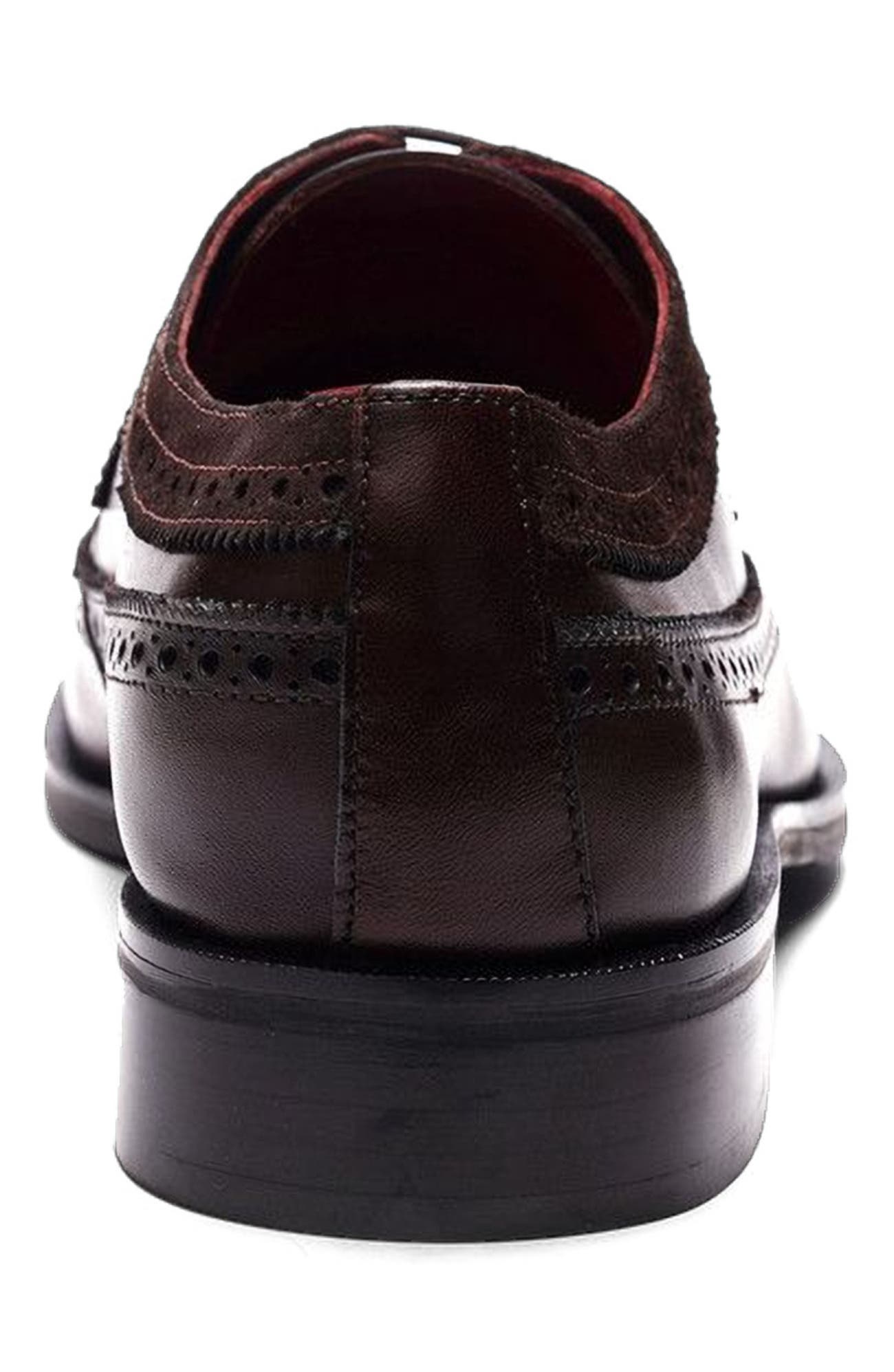Felix Wingtip, Alternate, color, Brown Leather