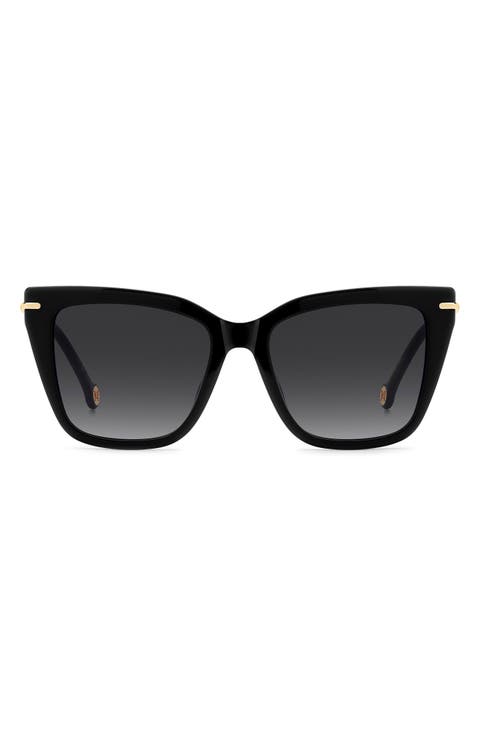 54mm Gradient Cat Eye Sunglasses