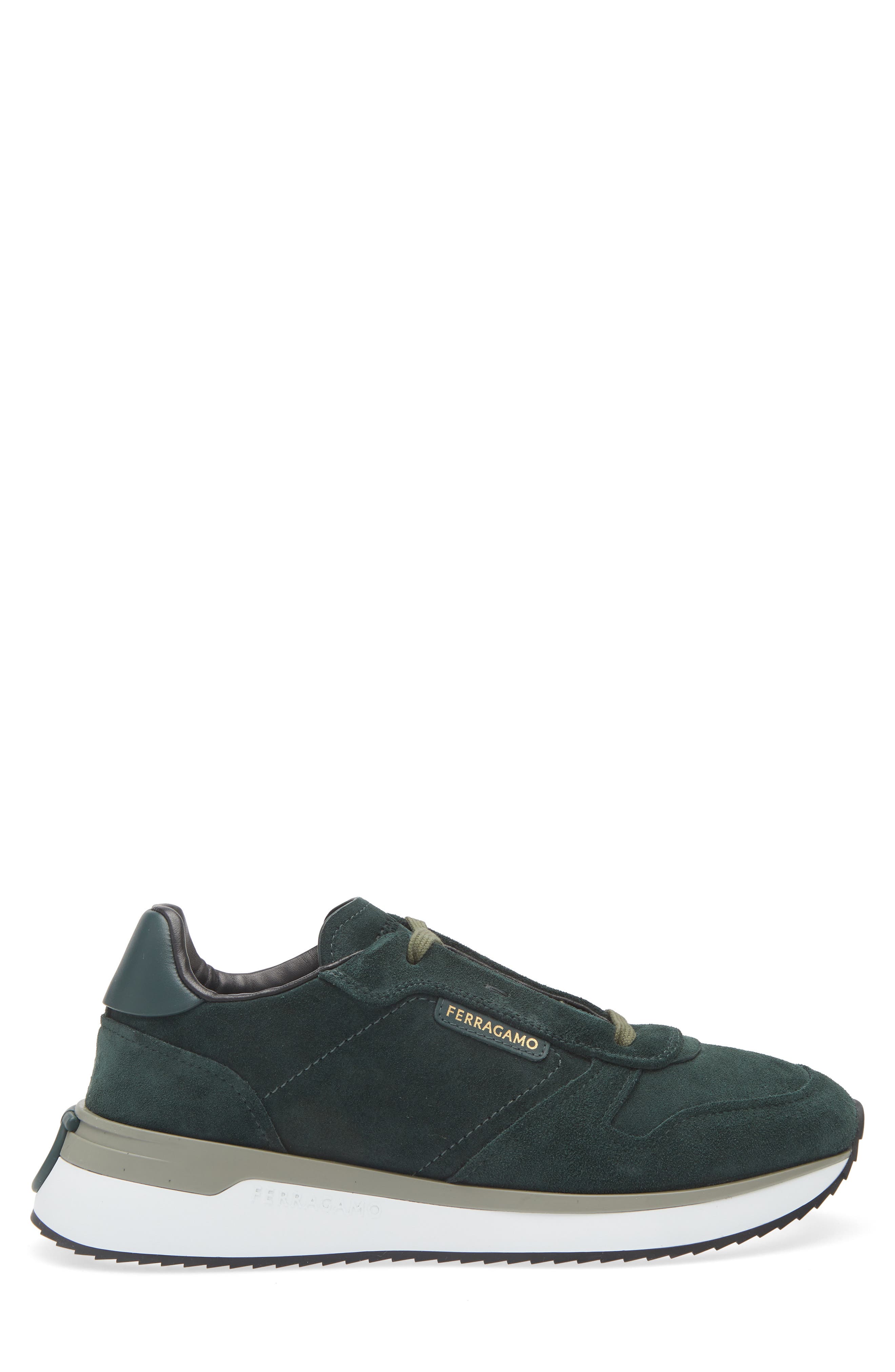 FERRAGAMO America Sneaker, Alternate, color, Moss Nero