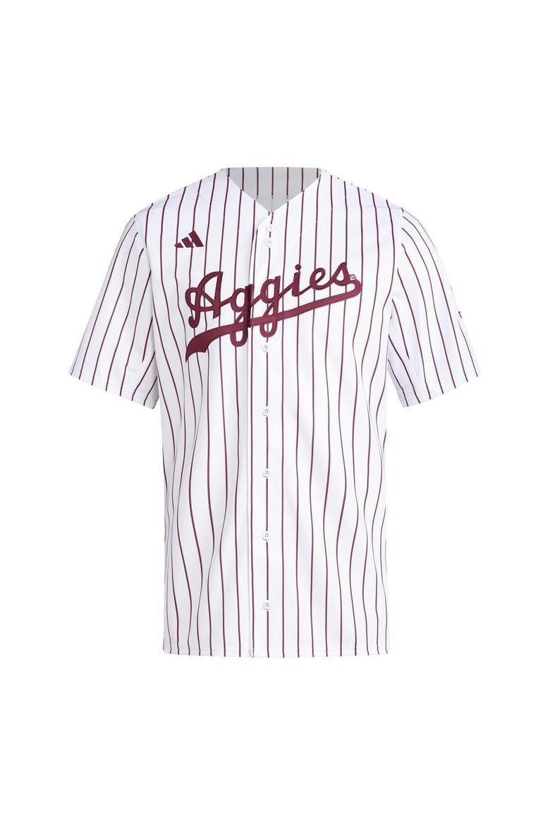 Men's adidas  White Texas A&M Aggies Replica Baseball Jersey, Alternate, color, White