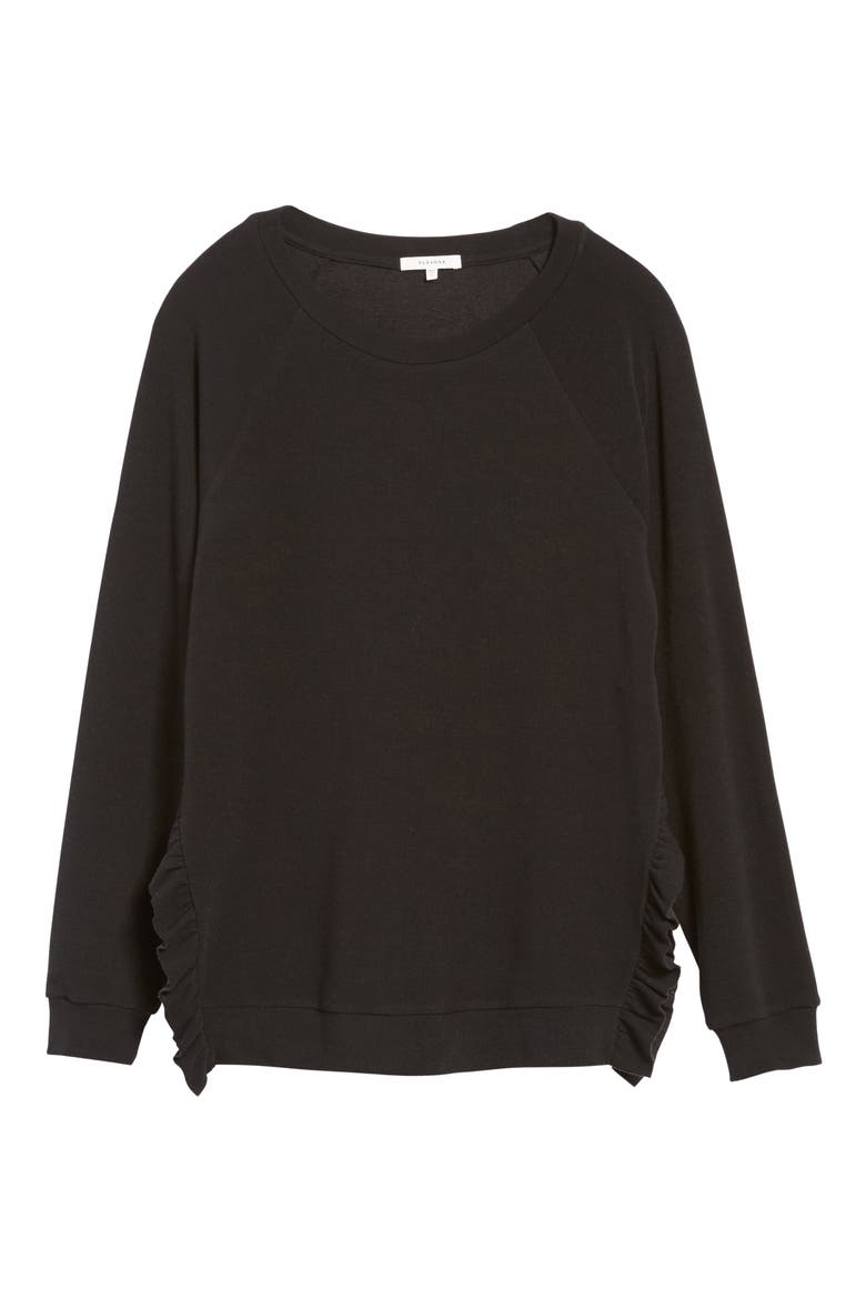 Cozy Thermal Top, Alternate, color, BLACK