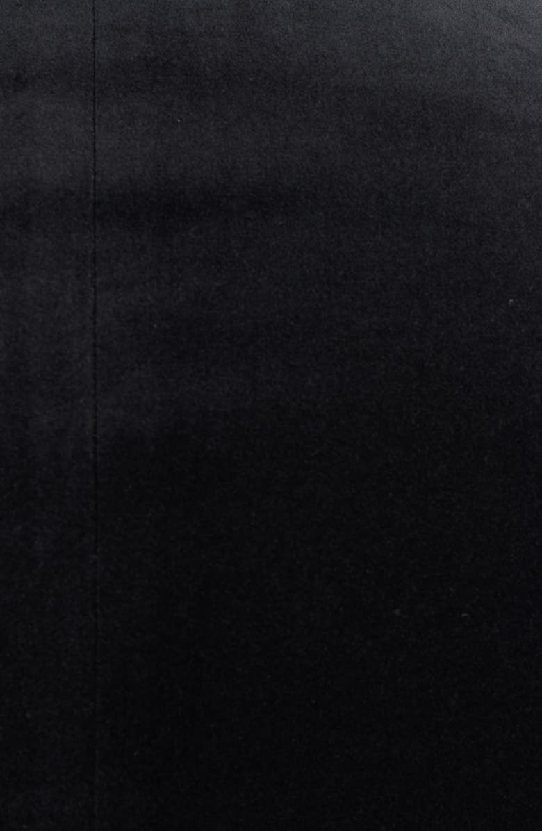 SAVILE ROW CO Black Satin Shawl Collar Slim Fit Velvet Jacket, Alternate, color, Black