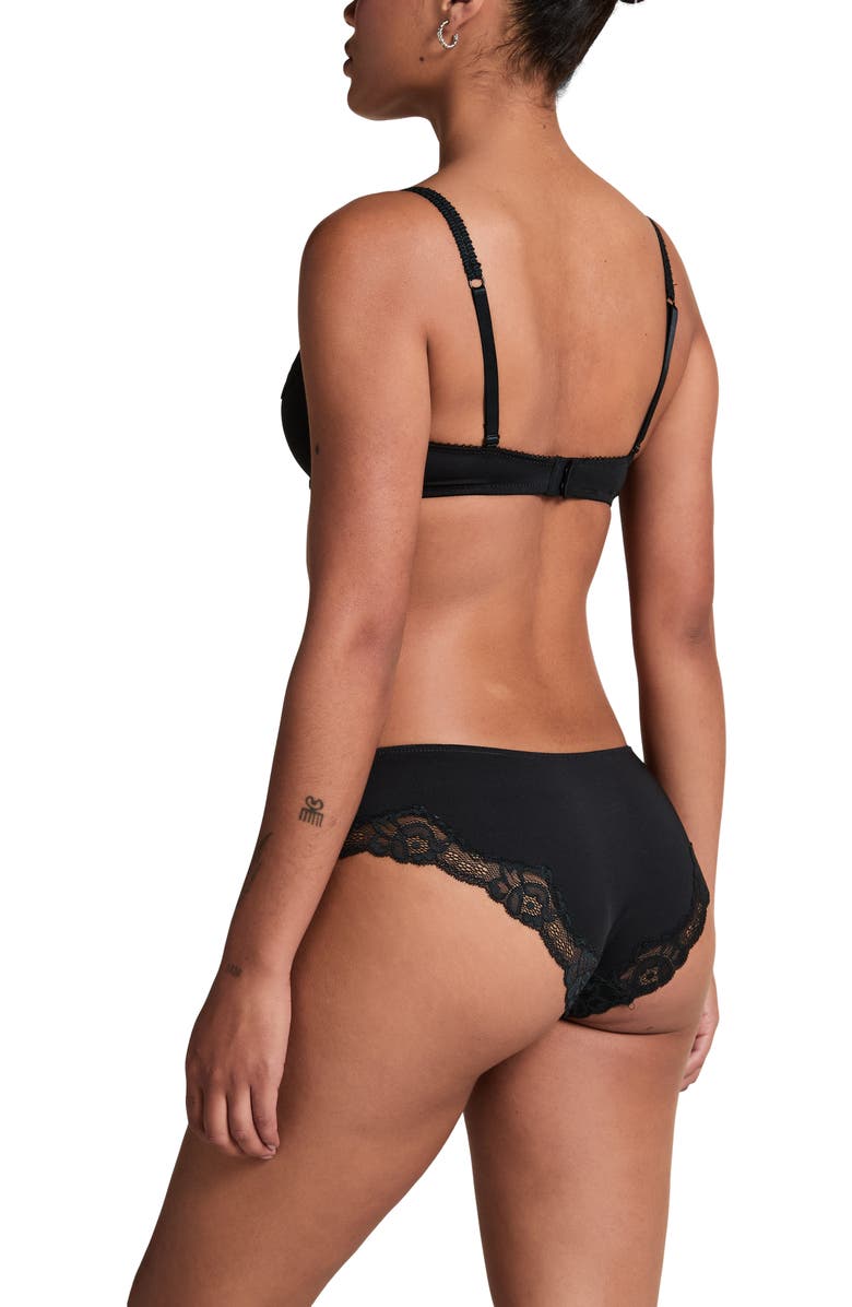 Hunkemöller Secret Lace Padded Underwired Bra, Alternate, color, Black