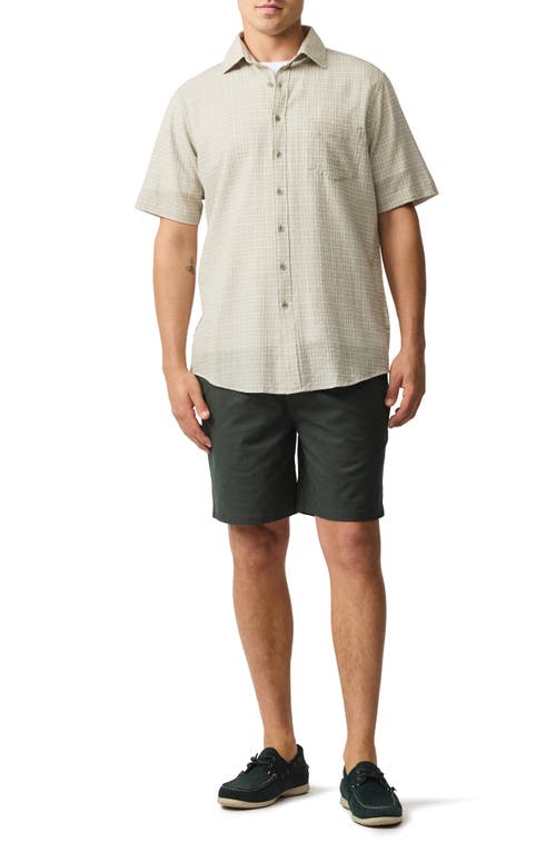 Rodd & Gunn Gowenbridge Regular Fit Short Sleeve Shirt In Fog