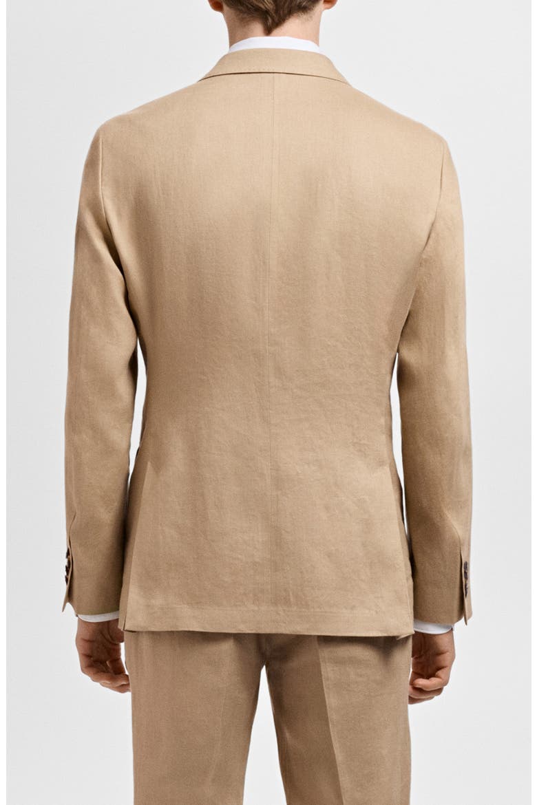 Slim Fit Linen Sport Coat, Alternate, color, BEIGE