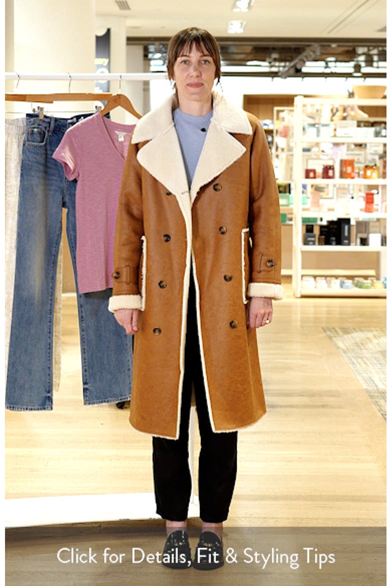 Faux Shearling Long Coat video