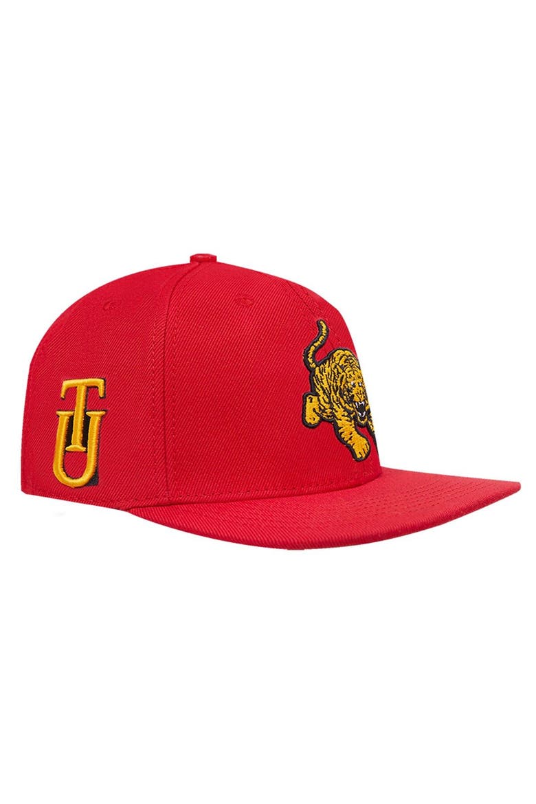Men's Pro Standard  Crimson Tuskegee Golden Tigers Evergreen Mascot Snapback Hat, Main, color, Crimson