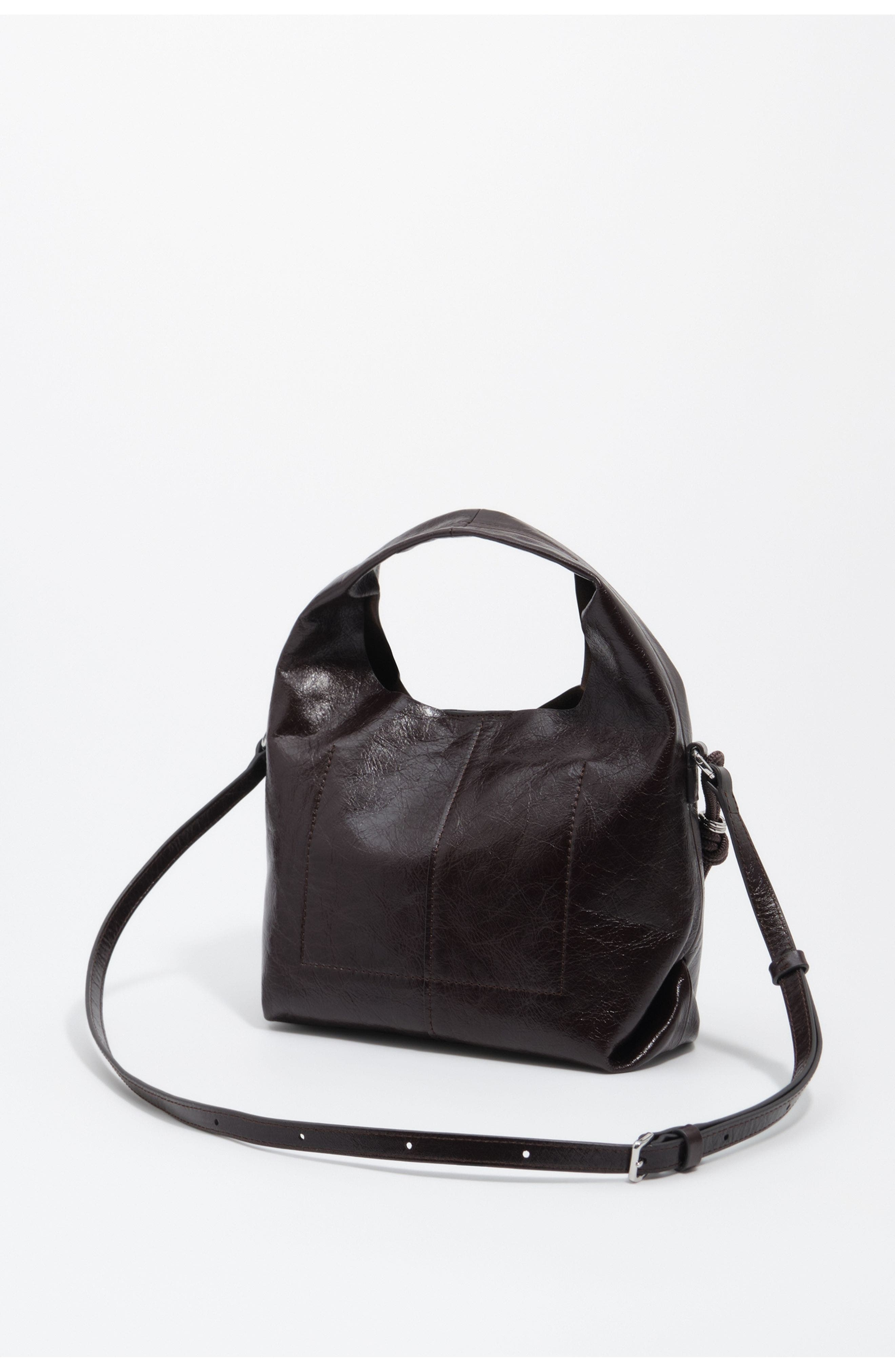 Small Leather Fringed Crossbody Bag, Alternate, color, ESPRESSO