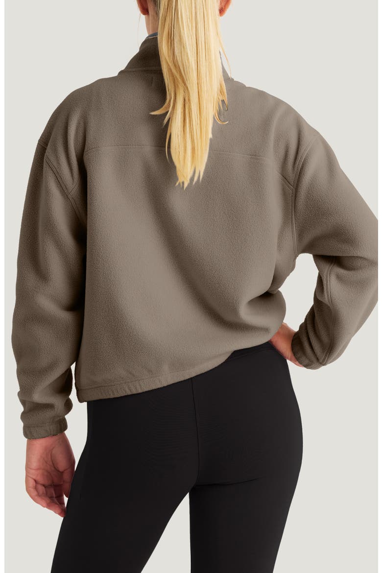 Ashridge Half Zip Fleece, Alternate, color, FOSSIL