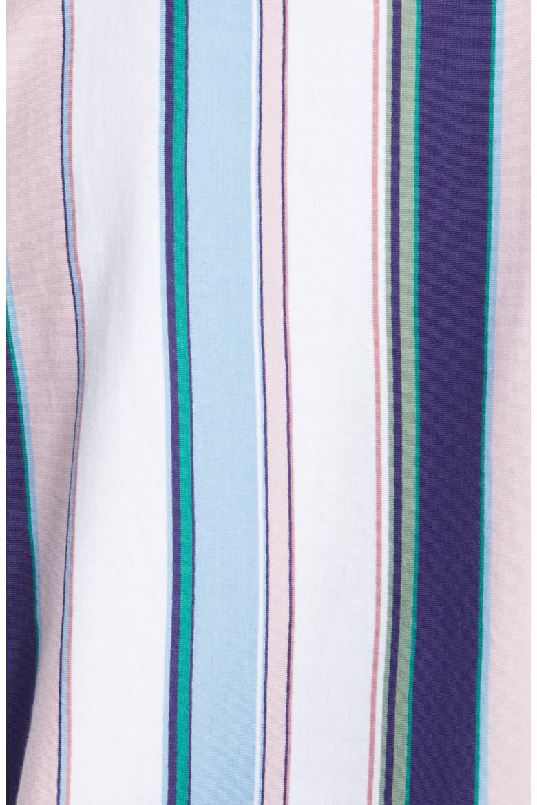 Men's Vertical Stripe Embroidered Logo T-Shirt, Alternate, color, SUNDOWN BLUE STRIPE